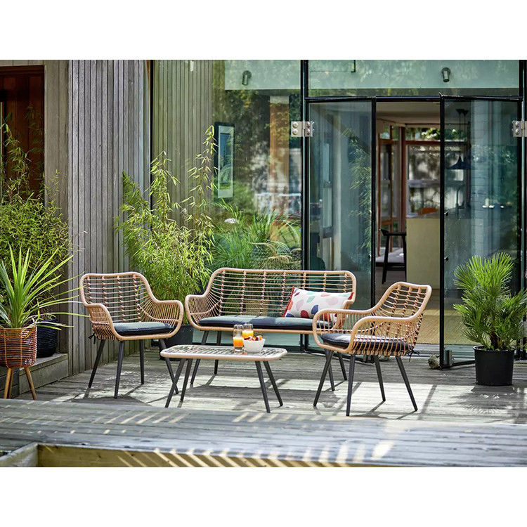Transform Your Garden with AJUNION 4 Piece All Weather Wicker Outdoor Furniture Set