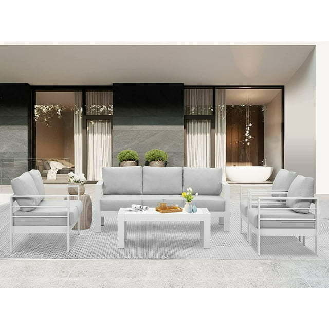 Balcony Garden Furniture Set L73&quot;xW26&quot;xH25&quot; Three Seater Sofa L43&quot;xW24&quot;xH16&quot; Table