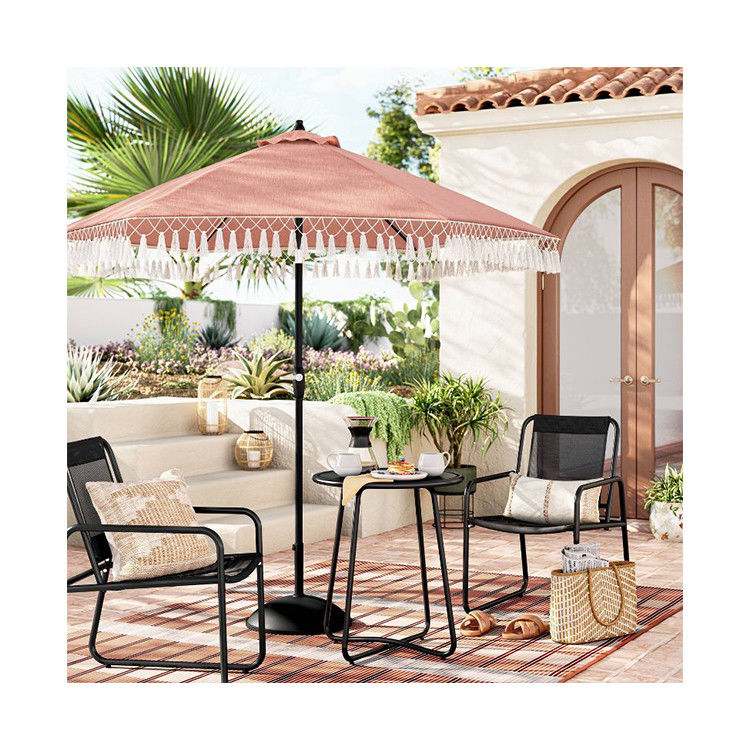 AJUNION 3pc Metal Patio Bistro Set Perfect for Garden Sofa and Balcony Furniture