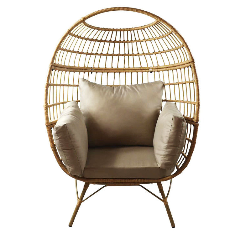 Outdoor Furniture Nordic Patio Single Seat Waterproof Wicker Egg Chair with PE Rattan