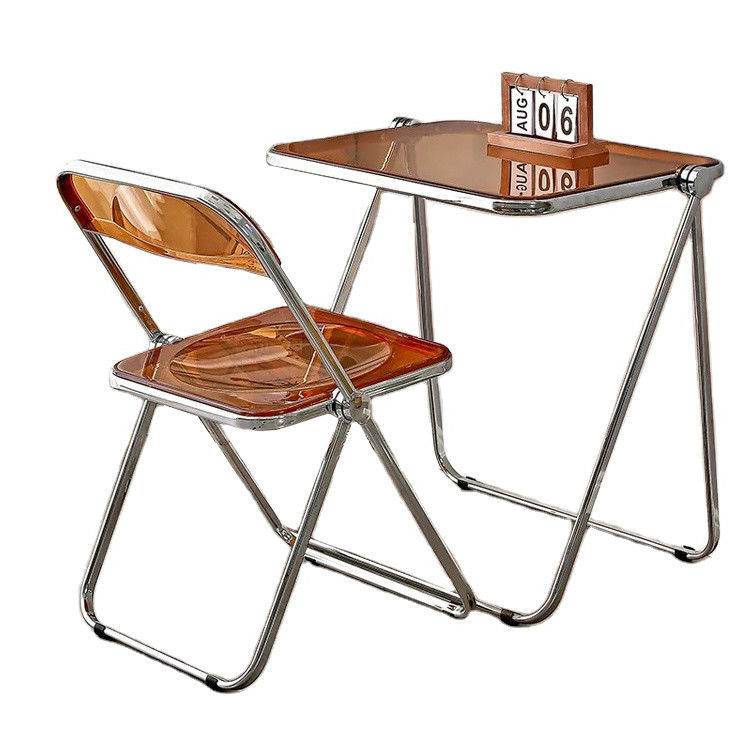 Foldable Plastic Acrylic Metal Outdoor Garden Living Room Table and Chair Set for Park