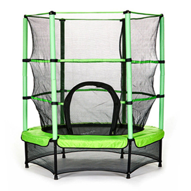 Indoor Fitness Jumping Bed Trampoline for Kids and Adults 1.4*1.4*1.65 M or OEM Size