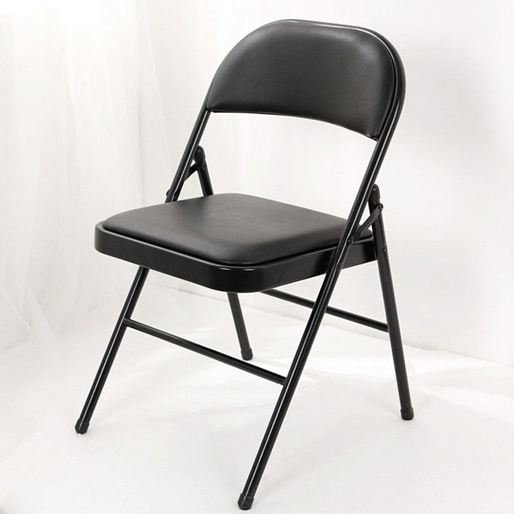 Hospital Living Room Stackable Folding Dining Chair with Colorful Soft PU Leather